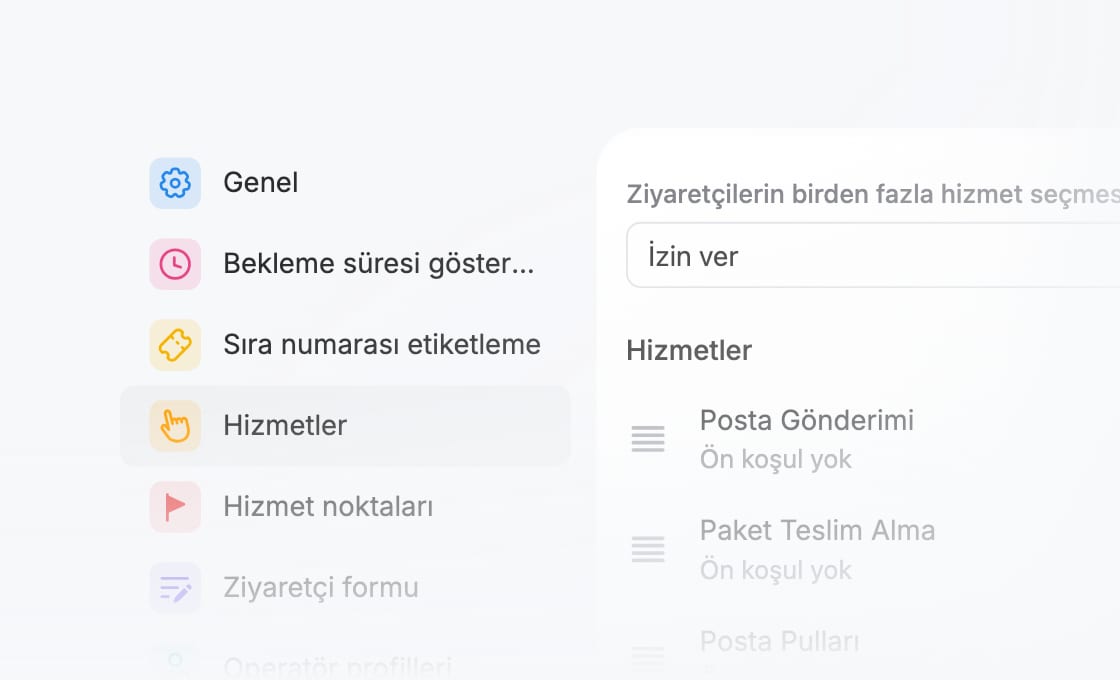 Sırayı iş akışınıza göre ayarlayın
